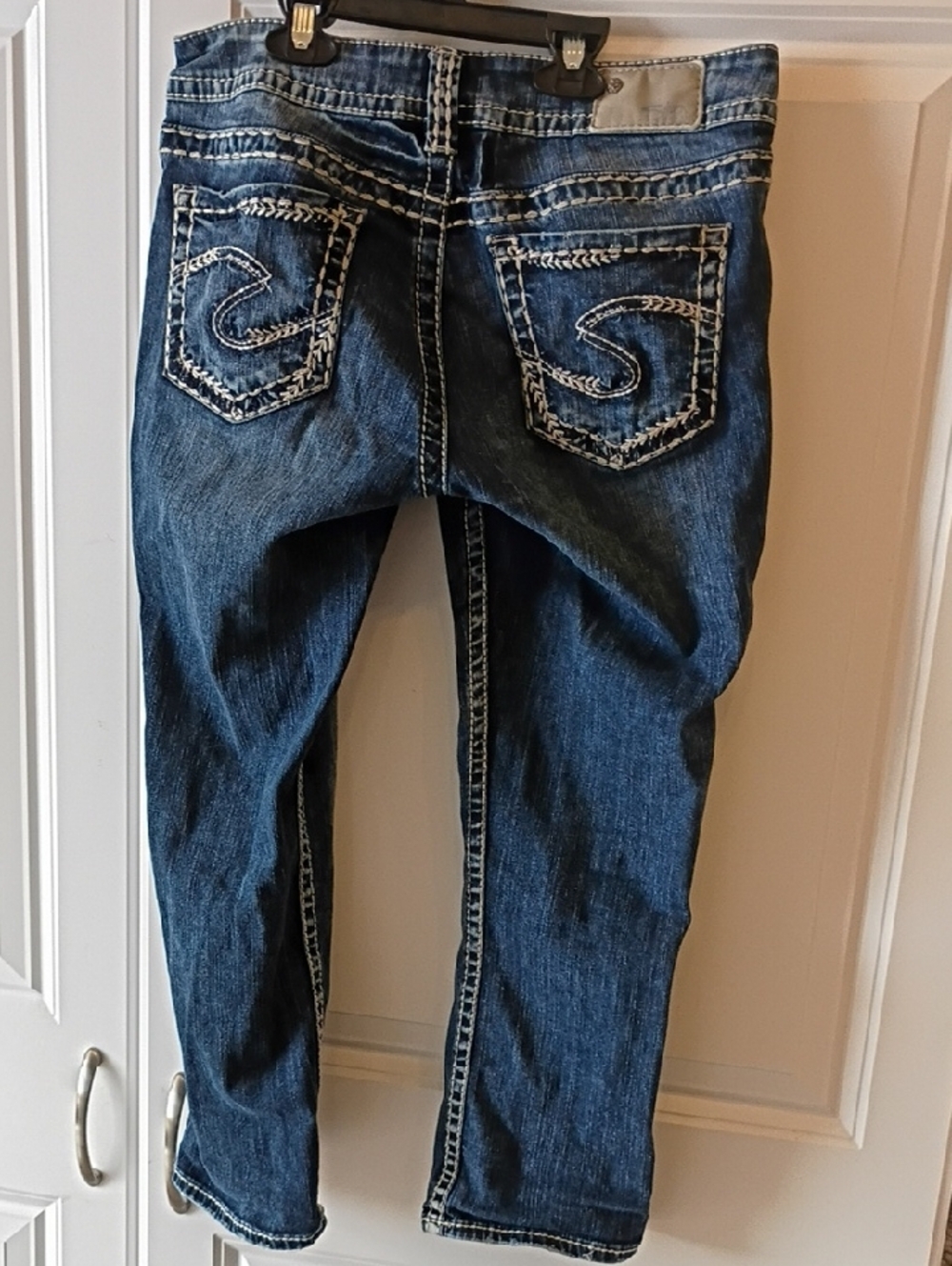 Silver Jeans Boot Cut Jeans in Washed Blue Denim - Picture 3 of 4